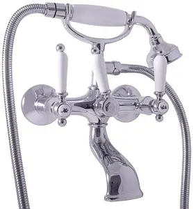 Душевая система со смесителем для ванны Rav Slezak Morava retro хром MK559.5/3 Душевая система со смесителем для ванны Rav Slezak Morava retro хром MK559.5/3, 3