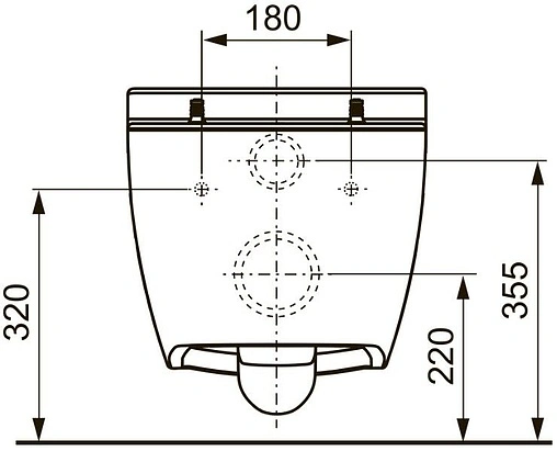 Унитаз подвесной безободковый TECEone белый 9700204