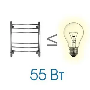 Полотенцесушитель электрический лесенка Energy Ergo 600х500 полированная сталь, 4