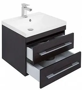 Тумба-умывальник подвесная Aquanet Нота 58 венге 00171484+00204117 Тумба-умывальник подвесная Aquanet Нота 58 венге 00171484+00204117, 5