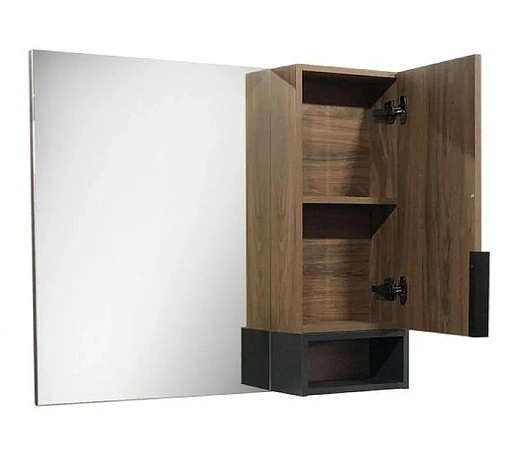 Шкаф-зеркало Comforty Франкфурт 75 дуб шоколадно-коричневый 00004151044CF