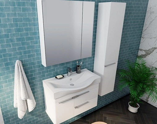 Шкаф-пенал подвесной Aquaton Беверли 35 L белый 1A235403BV01L