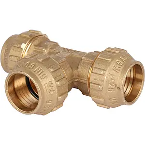 Тройник компрессионный соединительный 25мм x 25мм x 25мм Tiemme 3400021 Тройник компрессионный соединительный 25мм x 25мм x 25мм Tiemme 3400021, 1