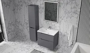 Тумба под умывальник подвесная Raval Wector 70 антрацит Wct.01.70/P/A/MD, 5