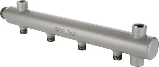 Коллектор распределительный концевой 8 отводов 1&quot;н x ½&quot;н Ду 50мм Valtec VTc.510.BS.50060408