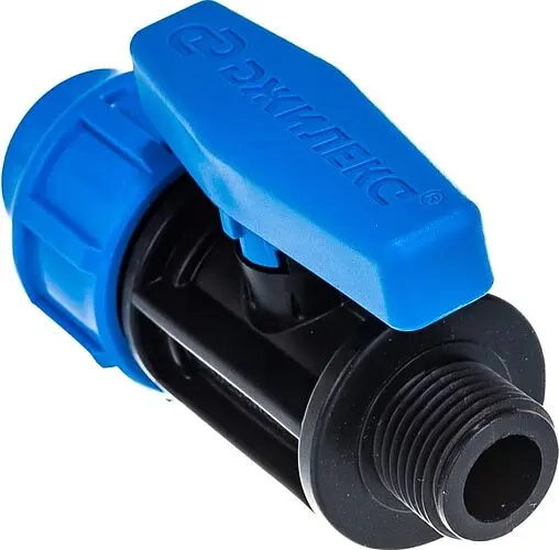 Кран шаровый с переходом на пнд трубу 20мм x ½&quot;н Джилекс 9364