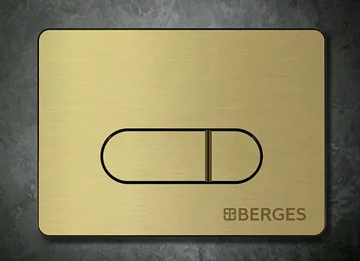 Клавиша смыва для унитаза BERGES Novum D8 040038 бронза