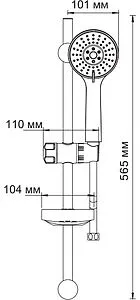 Душевая стойка Wasserkraft хром A005, 2