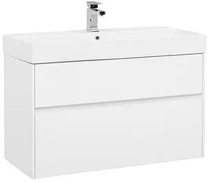 Тумба под умывальник Aquanet Бруклин 100 белый 00203961, 1