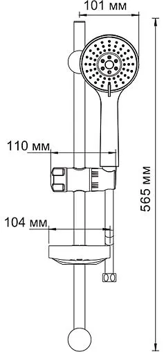 Душевая стойка Wasserkraft хром A005