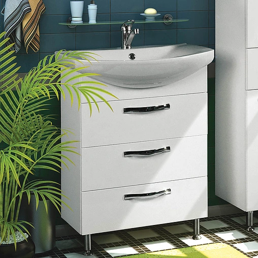 Тумба-умывальник напольная Aquaton Ария 50 H белый 1A1402K0AA010