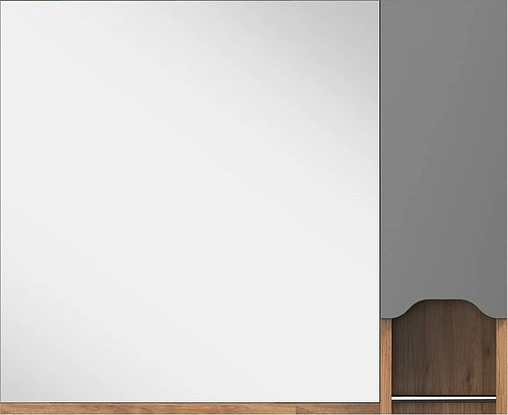 Шкаф-зеркало ISVEA Onda 80 R орех/антрацит 24ON2075080I