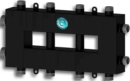 Распределительный коллектор 5 контуров с гидрострелкой 1¼&quot;н x 1&quot;н Север-Компакт+ 1925076