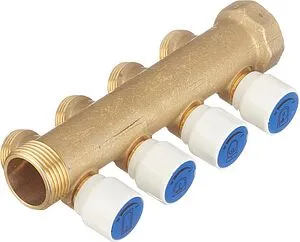 Коллектор регулирующий проходной 4 отвода ¾&quot;в/н x ¾&quot;ек TECE 8730040, 3