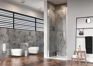 Дверь в нишу 900мм прозрачное стекло Radaway NES 8 DWJ I 90 R 10076090-01-01R, 4