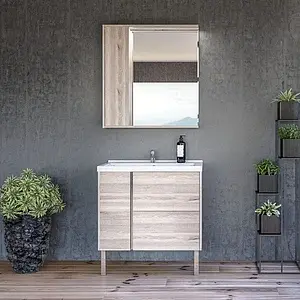 Тумба под умывальник подвесная Aquaton Стоун 80 сосна арлингтон 1A228201SX850, 4