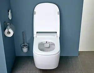 Умный унитаз-биде подвесной безободковый VitrA V-Care Basic Rim-Ex белый 5674B003-6193, 5