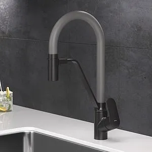 Смеситель для кухни с подключением к фильтру Am.Pm Like чёрный/серый F8007825, 3