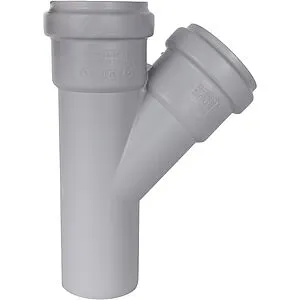 Тройник внутренний бесшумный D=58x58мм Угол 45° Stout SKB-0015-585845, 3