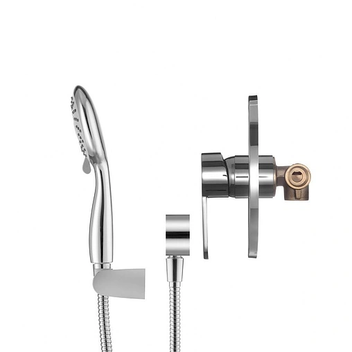 Смеситель для душа скрытого монтажа Swedbe Platta хром 5531