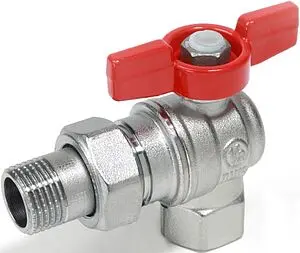 Кран шаровый с американкой угловой 1&quot;в x 1&quot;н Giacomini R789X007, 1