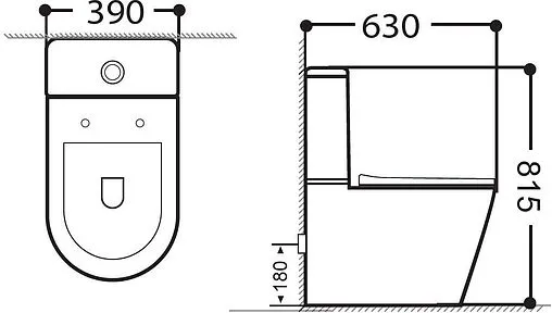 Унитаз-компакт безободковый Aquanet Atago 2.0 C1 Rimless белый Atago 2.0 C1+Atago 2.0 C2