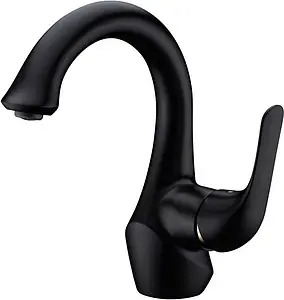 Смеситель для раковины Lemark Swan чёрный матовый LM5406BG Смеситель для раковины Lemark Swan чёрный матовый LM5406BG, 1