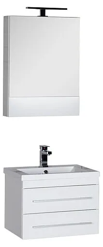 Шкаф-зеркало Aquanet Нота 58 L белый 00165370