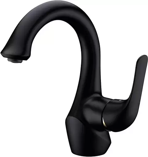 Смеситель для раковины Lemark Swan чёрный матовый LM5406BG
