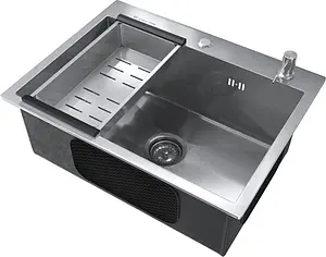 Мойка кухонная Ulgran Steel 60 брашированная сталь Мойка кухонная Ulgran Steel 60 брашированная сталь, 1