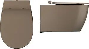 Унитаз подвесной безободковый ISVEA Sentimenti Neo коричневый 10AR02010SV-2H Унитаз подвесной безободковый ISVEA Sentimenti Neo коричневый 10AR02010SV-2H, 3