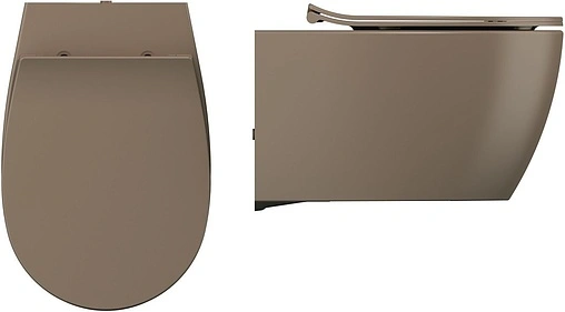 Унитаз подвесной безободковый ISVEA Sentimenti Neo коричневый 10AR02010-2H