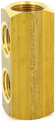 Коллектор распределительный проходной 2 отвода 1&quot;в/в x ½&quot;в Tiemme 1970088