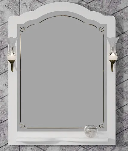 Зеркало Opadiris Лоренцо 80 белый матовый 00-00007045