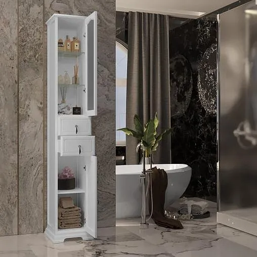 Шкаф-пенал напольный Opadiris Риспекто 30 R белый 00-00005833