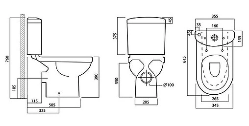 Унитаз-компакт Am.Pm Joy белый C858607SC