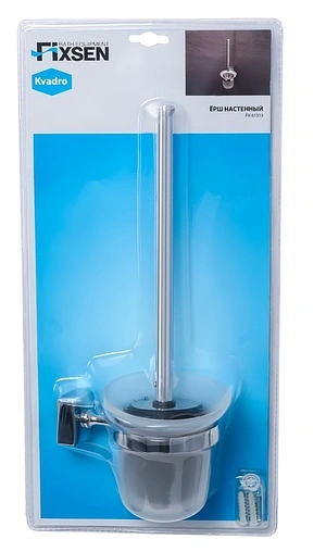 Ёршик для унитаза Fixsen Kvadro хром FX-61313