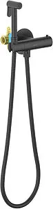 Гигиенический душ с термостатом Aquatek Оберон чёрный матовый AQ1027MB, 1