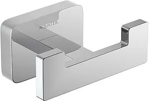 Крючок двойной Aquatek Либра хром AQ4302CR Крючок двойной Aquatek Либра хром AQ4302CR, 1