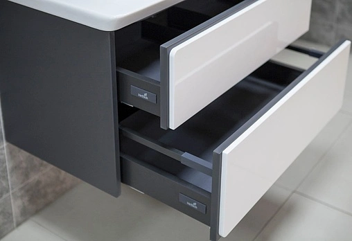 Тумба под умывальник подвесная Roca Ronda 60 белый/антрацит ZRU9302963