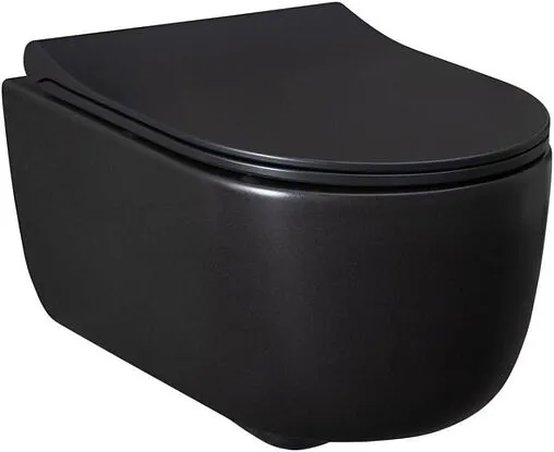 Унитаз подвесной безободковый Allen Brau Priority черный матовый 4.31002.31