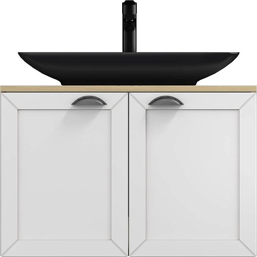 Тумба-умывальник подвесная ISVEA Urban 80 дуб/белый 27TAS065081I+10SY50065SV-2C Тумба-умывальник подвесная ISVEA Urban 80 дуб/белый 27TAS065081I+10SY50065SV-2C