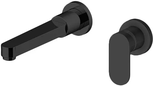 Смеситель для раковины из стены Gattoni H2OMIX7000 чёрный матовый 7003570NO