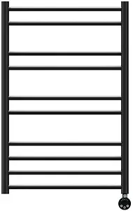 Полотенцесушитель электрический лесенка Lemark Ursus П10 800х500 черный матовый LM72810EBL, 3