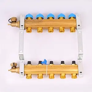 Группа коллекторная без расходомеров 5 отводов 1"в/в x ¾"ек Watts HKV 10004178 Группа коллекторная без расходомеров 5 отводов 1"в/в x ¾"ек Watts HKV 10004178, 5