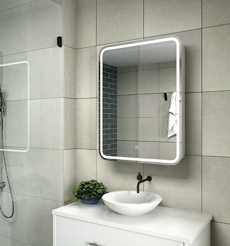 Шкаф-зеркало Continent Tulip 60 R белый ЗЛП200