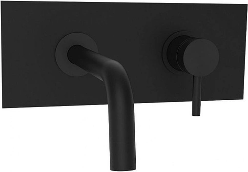 Смеситель для раковины из стены Paffoni Light чёрный LIG101NO/M