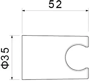 Держатель ручного душа Aquatek хром AQ2404CR, 2
