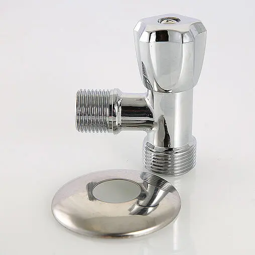 Вентиль регулирующий угловой для бытовой техники ½&quot;н x ¾&quot;н хром Valtec VT.240.TN.0405