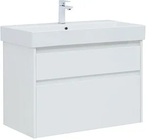 Тумба-умывальник Aquanet Nova Lite 85 белый глянец 00249936+ Тумба-умывальник Aquanet Nova Lite 85 белый глянец 00249936+, 1